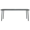 Table de jardin Gris foncé 180x83x72 cm Acier 638084638084
