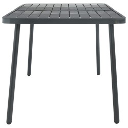 Table de jardin Gris foncé 180x83x72 cm Acier 638084638084