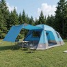 Tente Cabane avec toit Bleu 12-Personnes Polyester et Acier 638096638096