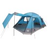 Tente Cabane avec toit Bleu 12-Personnes Polyester et Acier 638096638096