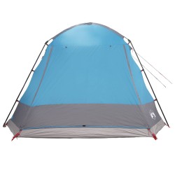 Tente Cabane avec toit Bleu 12-Personnes Polyester et Acier 638096638096