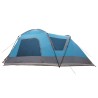 Tente Cabane avec toit Bleu 12-Personnes Polyester et Acier 638096638096