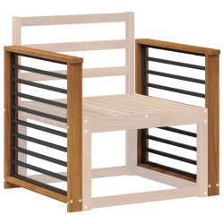Accoudoir 2 pcs Naturel 60 x 6 x 61 cm Bois d'Acacia Massif 638098638098