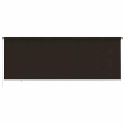 Store roulant d'extérieur 405 (l) x 140 (H) cm marron HDPE 638101638101