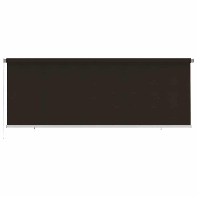 Store roulant d'extérieur 405 (l) x 140 (H) cm marron HDPE 638101638101