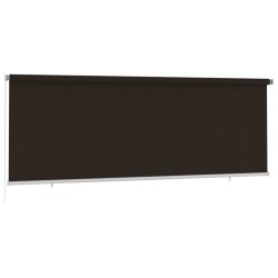 Store roulant d'extérieur 405 (l) x 140 (H) cm marron HDPE 638101638101