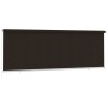 Store roulant d'extérieur 405 (l) x 140 (H) cm marron HDPE 638101638101