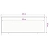 Store roulant d'extérieur 405 (l) x 140 (H) cm marron HDPE 638101638101