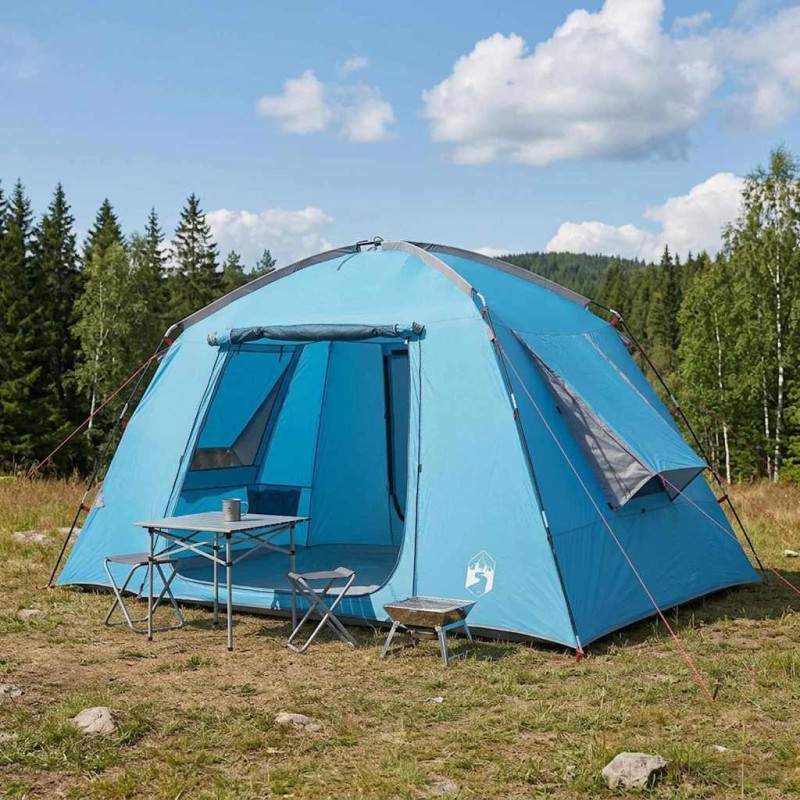 Tente Cabane avec toit Bleu 300 x 210 x 156 cm Polyester 638108638108