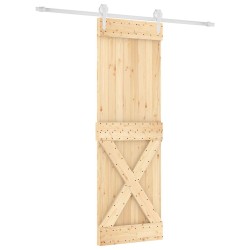 Porte coulissante Naturel et Blanc 70 x 210 cm 638111638111