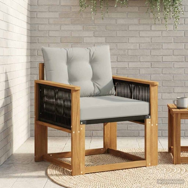 Sofa de milieu extérieur Bois d'Acacia Massif Naturel 638112638112