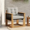 Sofa de milieu extérieur Bois d'Acacia Massif Naturel 638112638112