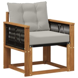 Sofa de milieu extérieur Bois d'Acacia Massif Naturel 638112638112