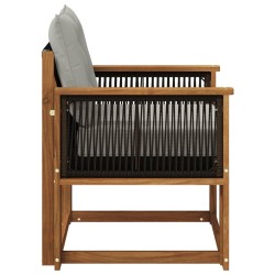 Sofa de milieu extérieur Bois d'Acacia Massif Naturel 638112638112