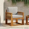 Sofa de milieu extérieur Bois d'Acacia Massif Naturel 638114638114