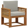 Sofa de milieu extérieur Bois d'Acacia Massif Naturel 638114638114