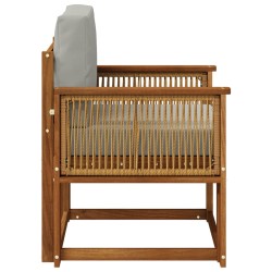 Sofa de milieu extérieur Bois d'Acacia Massif Naturel 638114638114