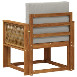 Sofa de milieu extérieur Bois d'Acacia Massif Naturel 638114638114