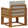 Sofa de milieu extérieur Bois d'Acacia Massif Naturel 638114638114