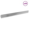 Bordure de Pelouse 20 pcs 103 x 10 cm Acier Argenté 638123638123