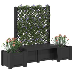 Banc de jardin Kopenhagen Anthracite 173 x 49 x 135,5 cm PP 638127638127