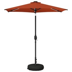 Parasol de jardin avec lumières LED et base 230 x 230 cm 638128638128