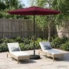 Parasol de jardin avec base 270 x 270 cm Polyester 638129638129