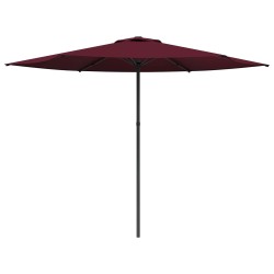 Parasol de jardin 300 x 300 cm Polyester Rectangulaire Bordeaux 638130638130