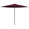 Parasol de jardin 300 x 300 cm Polyester Rectangulaire Bordeaux 638130638130