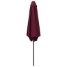 Parasol de jardin 300 x 300 cm Polyester Rectangulaire Bordeaux 638130638130