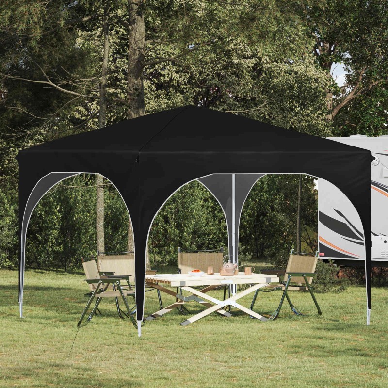 Tente de fête pop-up 290 x 290 x 245 cm Noir 638131638131