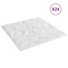Panneaux muraux 24 pcs Blanc 50 x 50 cm Mousse XPS 638134638134