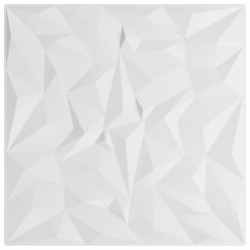 Panneaux muraux 24 pcs Blanc 50 x 50 cm Mousse XPS 638134638134