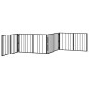 Porte pour chien 4 pcs Noir 100 x 60 cm Acier galvanisé 638136638136