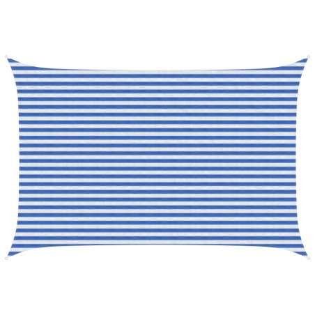 Voile d'ombre Bleu et Blanc 3 x 4,5 m HDPE 638139638139