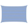 Voile d'ombre Bleu et Blanc 3 x 4,5 m HDPE 638139638139