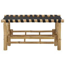 Banc de jardin 80 x 38 x 40 cm Bambou Naturel Rectangulaire 638140638140