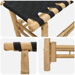 Banc de jardin 80 x 38 x 40 cm Bambou Naturel Rectangulaire 638140638140
