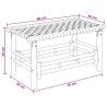 Banc de jardin 80 x 38 x 40 cm Bambou Naturel Rectangulaire 638140638140