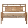 Banc de jardin avec coussin 120 cm Bambou 638141638141