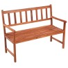 Banc de jardin avec coussin 120 cm Bois d'acacia massif 638143638143