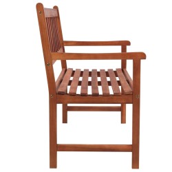 Banc de jardin avec coussin 120 cm Bois d'acacia massif 638143638143