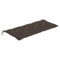 Banc de jardin avec coussin 120 cm Bois d'acacia massif 638143638143