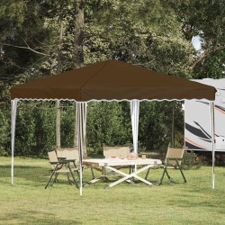 Tente de fête pop-up 288 x 288 x 245 cm Taupe Tissu Oxford 638146638146