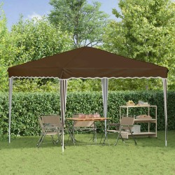 Tente de fête pop-up 288 x 288 x 245 cm Taupe Tissu Oxford 638146638146