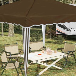 Tente de fête pop-up 288 x 288 x 245 cm Taupe Tissu Oxford 638146638146