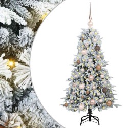 Sapin de Noël Artificiel à Branches Articulées Blanc 120 cm 638148638148