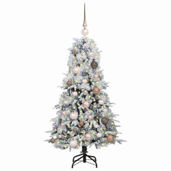 Sapin de Noël Artificiel à Branches Articulées Blanc 120 cm 638148638148
