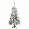 Sapin de Noël Artificiel à Branches Articulées Blanc 120 cm 638148638148