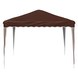 Tente de fête pop-up 288 x 288 x 245 cm Marron Tissu Oxford 638149638149